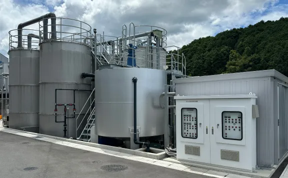 漢方薬製造工場の排水処理改善事例