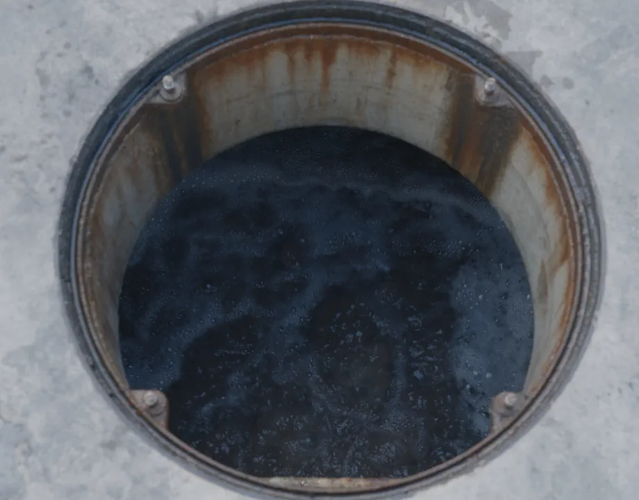 処理槽の水面の様子