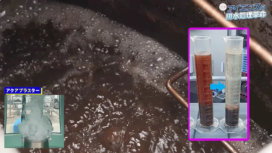 アクアブラスターの処理水を計測