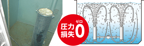 ディスク型ディフューザー 図面 圧力損失0ゼロ!