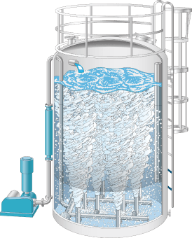 Blastertank - Wastewater purification system equipped with Aquablaster