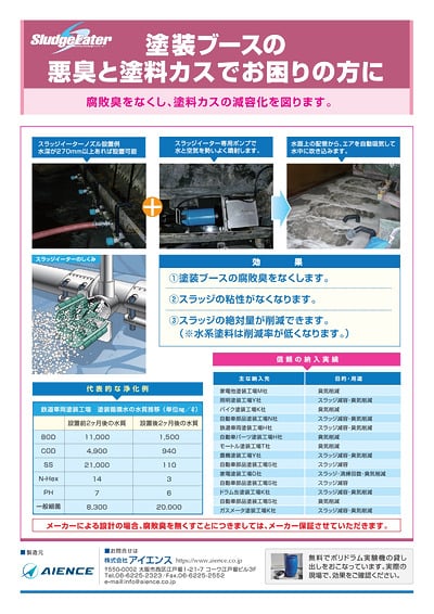 塗装ブースの悪臭と塗料カスでお困りの方に