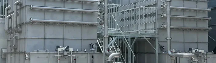界面活性剤熱処理工程の排気ガス処理事例