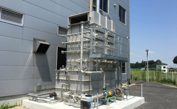 Pharmaceutical plant exhaust gas treatment 