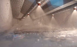 水の膜で捕捉 写真