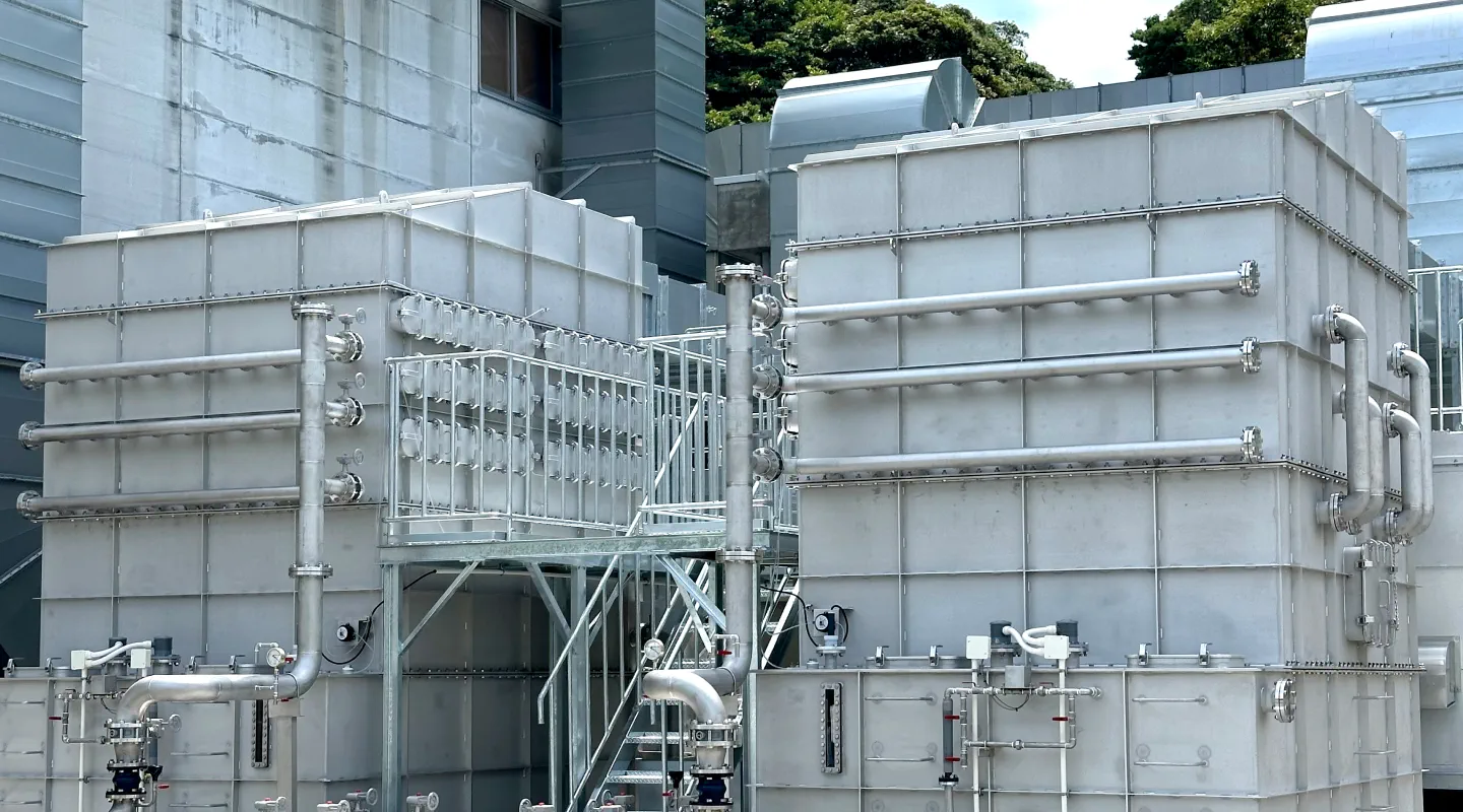 水膜式スクラバー デオライザー 設置画像