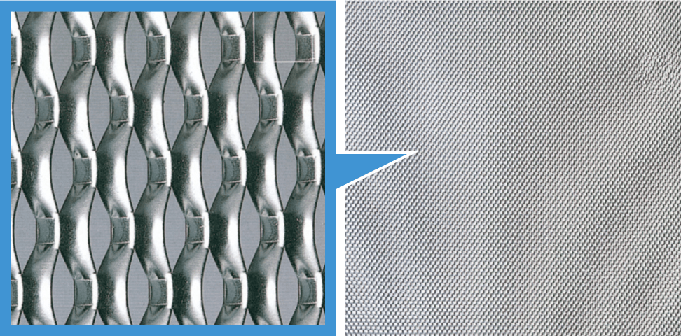 デオライザーに標準装備された特殊積層式ステンレス製スクリーン